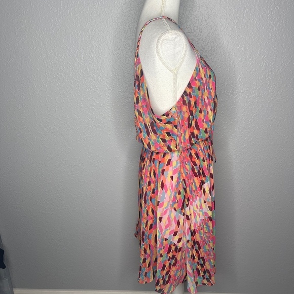 Jessica Simpson colorful‎ dress halter neck - Picture 3 of 10